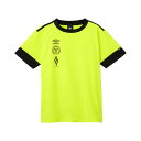 メール便発送可 アンブロ ジュニアフィールテックプラクティスシャツ UF5SHS51J-YL00 子供用サッカートレーニングウェア(半袖シャツ) イエロー(4)