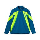 アンブロ UMBRO ウォームアップハーフジップトップ UF5SJG10M-BL00 サッカートレーニングウェア(長袖ジャージ) ブルー/イエロー
