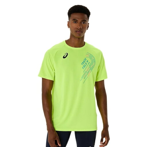 メール便発送可 アシックス TRACK GRAPHIC SHORT SLEEVE TOP 2091A749-751 ランニングウェア SAFETY YELLOW メール便発送可 アシックス TRACK GRAPHIC SHORT SLEEVE TOP 2091A749-751 ランニングウェア SAFETY YELLOW
