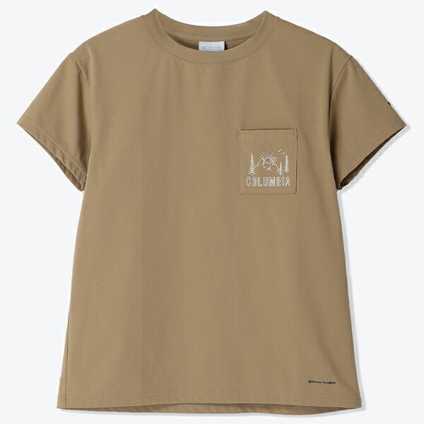 メール便発送可　コロンビア　ウィメンズヤハラフォレストポケットショートスリーブTシャツ　PL9610