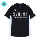 メール便発送可 スボルメ SVOLME JrFBTRトップ25 1251-36300-BLACK ジュニア サッカー/フットサルウェア(子供用/半袖シャツ) ブ...