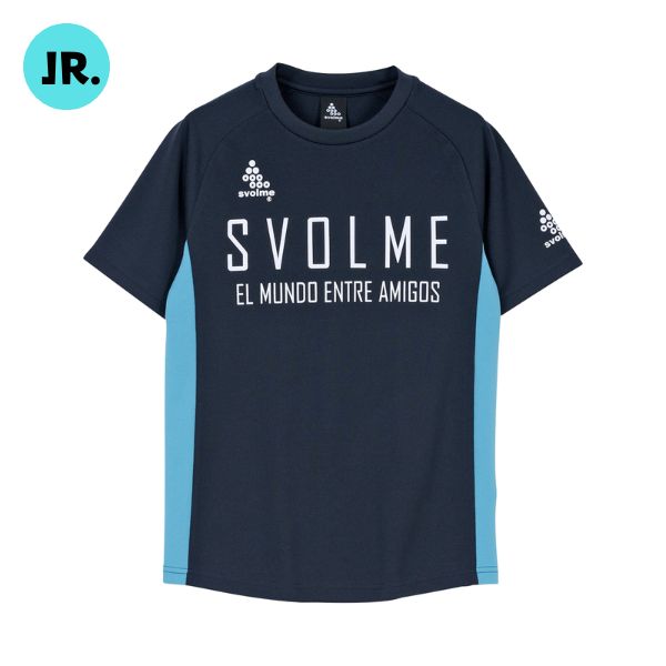 メール便発送可 スボルメ SVOLME JrFBTRトップ25 1251-36300-NAVY ジュニア サッカー/フットサルウェア(子供用/半袖シャツ) ネイビー