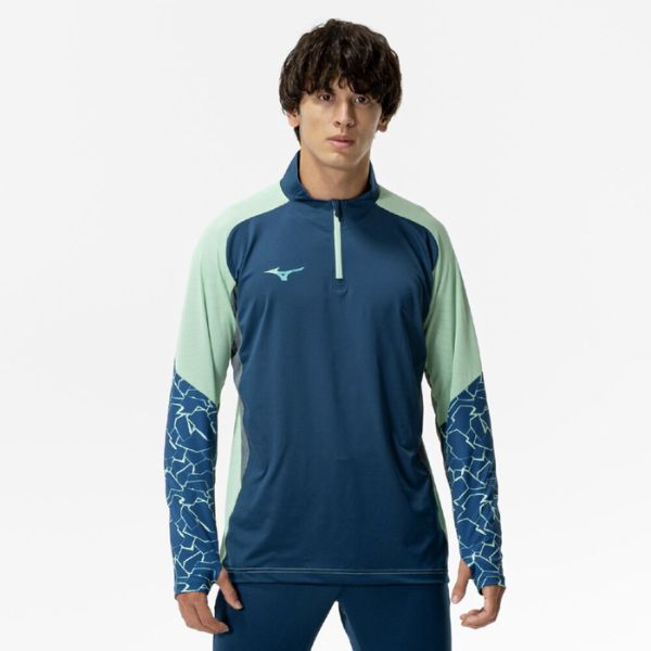 ミズノ MIZUNO　PRO　トレーニングトップ ハーフジップ　P2MCC03684　サッカーウェ...