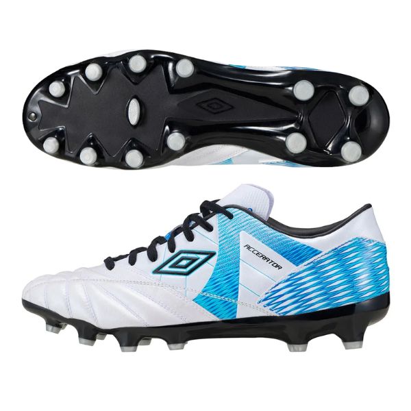 アンブロ UMBRO アクセレイター f v3 HG UF5SFCB1M-WHBL サッカースパイク ホワイト×ブルー