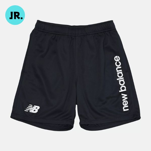 メール便発送可　ニューバランス　ジュニア ニットショーツ　ABS55222-BK　サッカー/フットサ