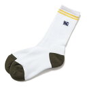 メール便配送可 ナンガ NANGA NNG カラーストライプソックス NNG COLOR STRIPE SOCKS N2502-3H315Z YEL クォーター丈ソックス