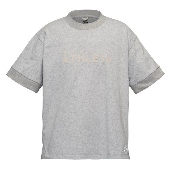 アスレタ ATHLETA ロゴTシャツ 09031-GRY サッカー/フットサル カジュアルシャツ(ブラジルコットン) グレー