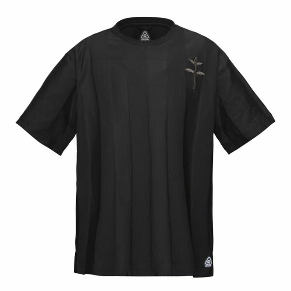 アスレタ ATHLETA フットボールTシャツ 09032-BLK サッカー/フットサル カジュアルシャツ(移動着/ジャガードストライプ生地) ブラック