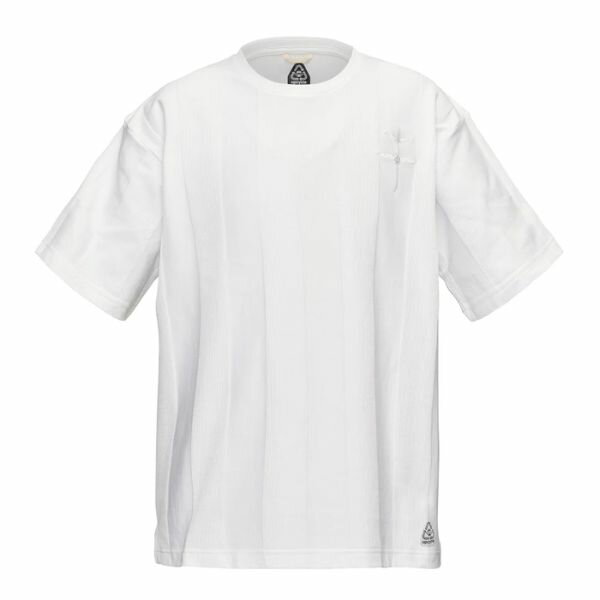 アスレタ ATHLETA フットボールTシャツ 09032-WHT サッカー/フットサル カジュアルシャツ(移動着/ジャガードストライプ生地) ホワイト
