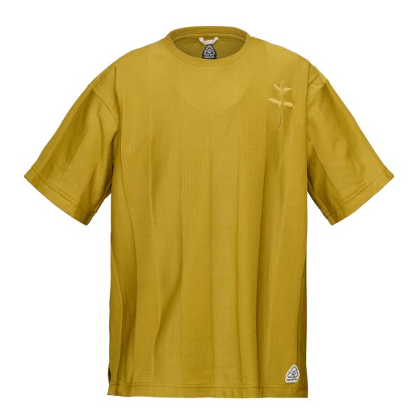 アスレタ ATHLETA フットボールTシャツ 09032-YEL サッカー/フットサル カジュアルシャツ(移動着/ジャガードストライプ生地) イエロー