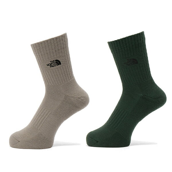 ザ・ノース・フェイス　TNF ロゴ 2P クルー（ユニセックス）　NN82310-MA　2足組ソックス