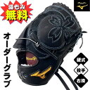 ミズノプロ オーダー 硬式 野球グローブ(グラブ) 1AJGH73350 投手AXI(1)モデル(高校) / 右投用 09:ブラック