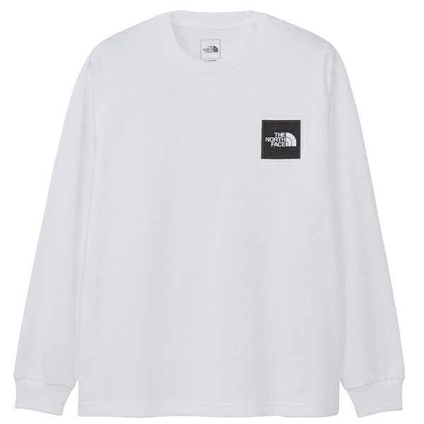 楽天フットボールシティメール便発送可　ザ・ノース・フェイス　ロングスリーブスクエアロゴティー（ユニセックス）　NT82534-W　長袖Tシャツ