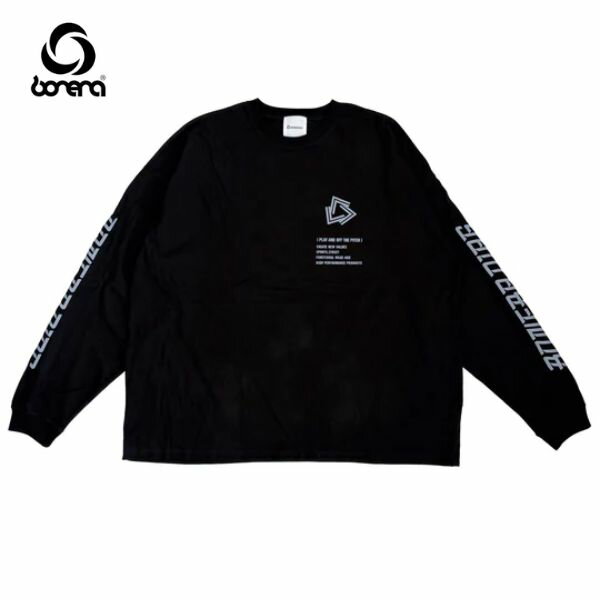 ボネーラ(bonera) ワイドシルエットロングスリーブTシャツ DG-T024-BLK サッカー/フットサルウェア(長袖Tシャツ/コットン100) ブラック
