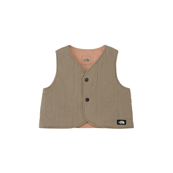 メール便配送可　ザ・ノース・フェイス　キルティングベスト（ベビー）　NYB82513-MR　マッシュルーム..