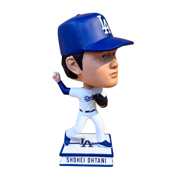 樂天商城 - MLB×FOCO　ドジャース 大谷翔平選手 ビッグヘッドボブル(9.5インチ/ホーム/投手)　67041　67102 ビッグ フィギュア
