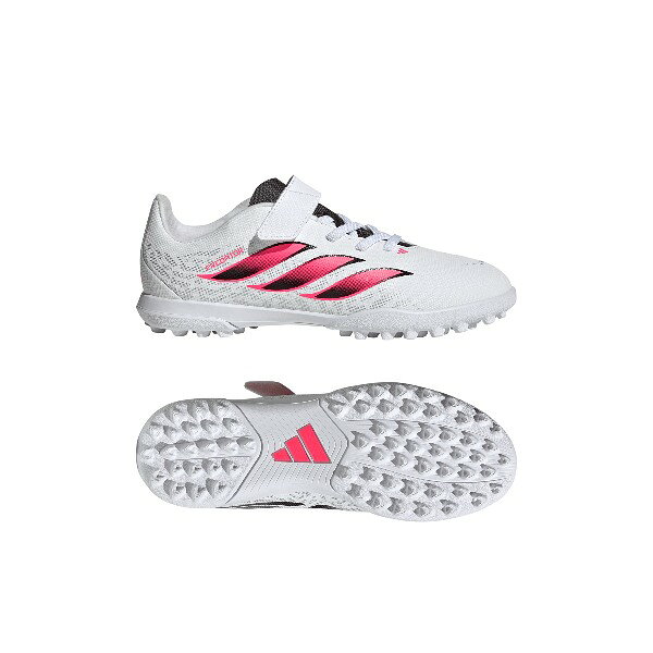 アディダス adidas キッズ(子供用) プレデター PREDATOR CLUB H&L TF J IH2076 ジュニアサッカートレーニングシューズ(ターフ/土/人工芝) ホワイト／レッド
