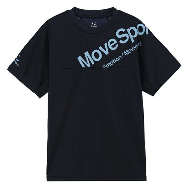 メール便配送可　MoveSport（ムーブスポーツ）　ショートスリーブシャツ　ST6FHT03M-BK00　半袖Tシャツ　スポーツウェア