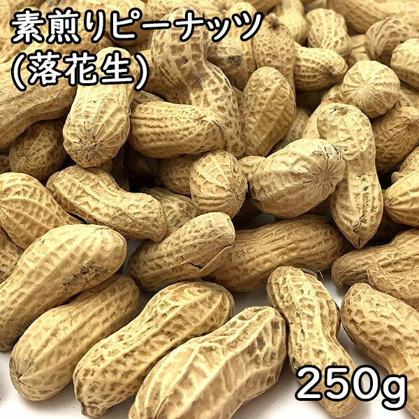 素煎りピーナッツ 殻付き (落花生) (250g) 令和5年 千葉県産 【メール便対応/1点まで】