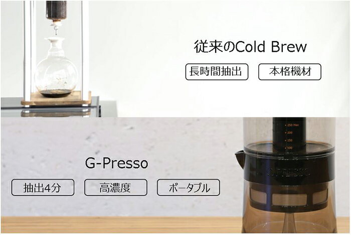 《2000円クーポン配布中》 ジャイロプレッソ コールドブリュー コーヒーメーカー G-Presso Cold Brew MDK-GP01 バリスタ コーヒーマシン 珈琲 紅茶 ハーブティ お茶 高速抽出 小型 コンパクト コードレス 持ち運び ポータブル キャンプ アウトドア ピクニック 自宅 事務所