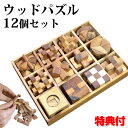 《2000円クーポン配布中》 ウッドパズル 12個セット パズル 木製 木 シンプル 知育玩具 大人 子供 小学生 手先の運動 頭を使う 家族で楽しめる 自粛期間中 ストレス発散 趣味 ホビー 木製パズル 難しい 高難度 やりがいがある 暇つぶし 時間潰し ステイホ