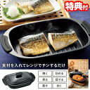 【7/10限定2人に1人最大100%P】TVで話題 レンジグリルパン 角型 レシピ付き RGPS-01 焼き料理 電子レンジ専用調理器 レンジ グリルパン 角形...