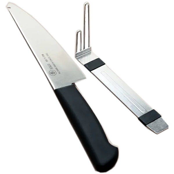 万能包丁 楽 ラク らく 日本製包丁 フック付き かたい食材ラクラクカット 岐阜県関市で生産 ラクに切れる包丁セットのサムネイル