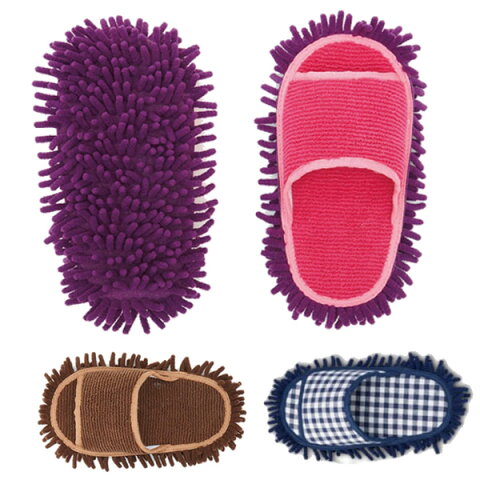 《500円クーポン配布》 マイクロファイバー 履くモップ 履くだけモップ(モップスリッパ) 丸洗いOK 家中歩いてカンタンお掃除マイクロファイバーの極細繊維がミクロのほこりもキャッチ も