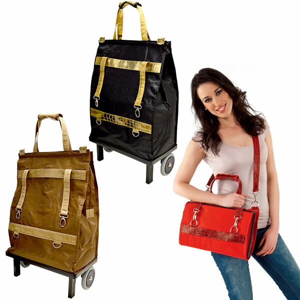 《クーポン配布中》 オーロラ 折りたたみローリングショッピングバッグ AUSBST 折り畳みショッピングカート AUSBST-RD AUSBST-BR AUSBST-BKGD