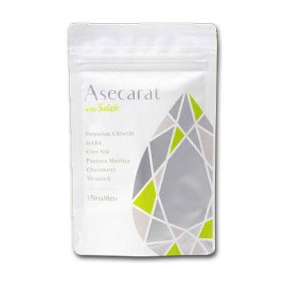 アセカラット 150粒 約1ヶ月分 GABA ギャバ カリウム配合 サプリメント 汗カラット 栄養補助食品 あせしらず リニューアル品 ウィズコスメAsecarat ぬ