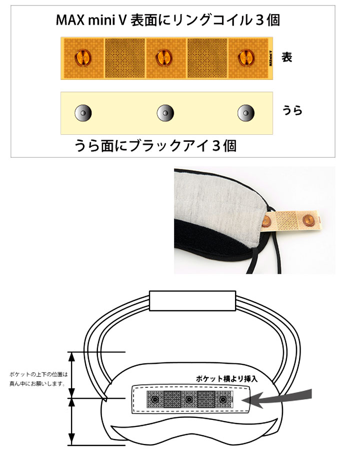 《500円クーポン配布》 MEGARAKUマスク MEGAラク～ダシリーズ メガラクマスク アイマスク 丸山式コイル ブラックアイ搭載 丸山コイル BLACKEYE 目がラクマスク 目が楽マスク 静電気 電磁波対策 電磁派防止 電磁波カット MEGAラクーダ ふ マツカメショッピング　楽天　マスク　在庫あり