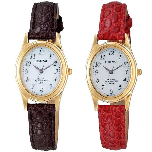 《クーポン配布中》 FREE WAY ソーラー電源ウォッチ 電池交換不要 腕時計 フリーウェイ レディースウォッチ 生活防水5気圧 牛革ベルト CITIZEN シチズンのムーブメント使用 母の日 早割 よ