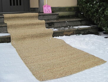 雪 滑り止めマット 屋外 滑り止マット (80W) 雪国カーペット 玄関 マット 雪国マット 滑り止めマット 3m 幅80cm ワイドサイズ 滑り止め スリップ防止 転倒防止 雪道 氷道 アイスバーン 道路 通路 階段スリップ予防 雪カーペット シート