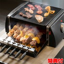 自動回転グリル＆ホットプレート 自家製焼き鳥メーカー SC-T666 焼き鳥と焼肉が同時 グリルプレート 減煙 ホットプレート バーベキューグリル 焼肉プレート ホットプレート 焼き鳥 自動回転串焼きグリル 自宅 パーティー ホーム テレワーク 焼き鳥屋 居酒屋