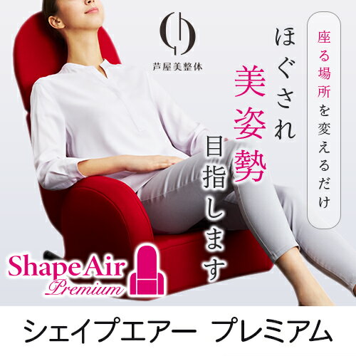 《2000円クーポン配布中》【選ぶ景品付き】 シェイプエアープレミアム 骨盤補正マシン 姿勢矯正マシン 骨盤矯正マシン 椅子 座椅子 納富亜矢子 監修 シェイプエアプレミアム マッサージチェア ストレッチ 骨盤補整 送料無料のサムネイル