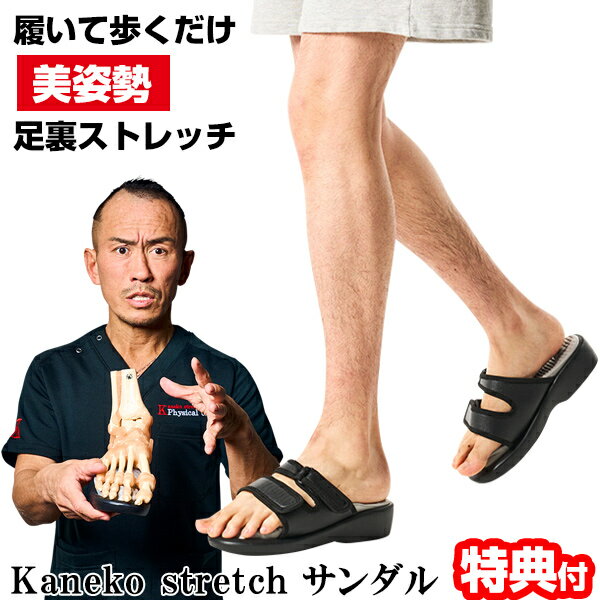 TVで紹介 兼子ただし 美姿勢 足裏ストレッチサンダル Kaneko stretch ストレッチサンダル 買いトクサンダル ドSトレーナー ストレッチ 美姿勢 美脚サンダル フットサンダル 健康サンダル 美脚スリッパ 足裏アーチ ストレッチ ダイエット エス美 S美フット 姉妹品