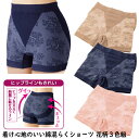 【5/5限定2人に1人最大100%P】通販で紹介 着け心地のいい綿混らくショーツ 花柄3色組 楽チンショーツ ストレスフリー 3色セット パンツ 下着 ヒップ ...