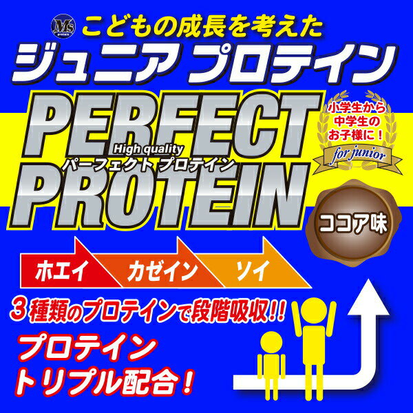 プロテイン 送料無料 ジュニアプロテイン ホエイ ガゼイン ソイ　たんぱく　栄養補助　こども用 1kg 約40回分