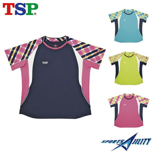 卓球 ウェア レディース TSP 032406 パルフェシャツ 婦人物 女性 ネイビー ピンク ライム ブルー 半袖 DRY JTTA公認 ソフト 吸汗速乾 女子用 軽量