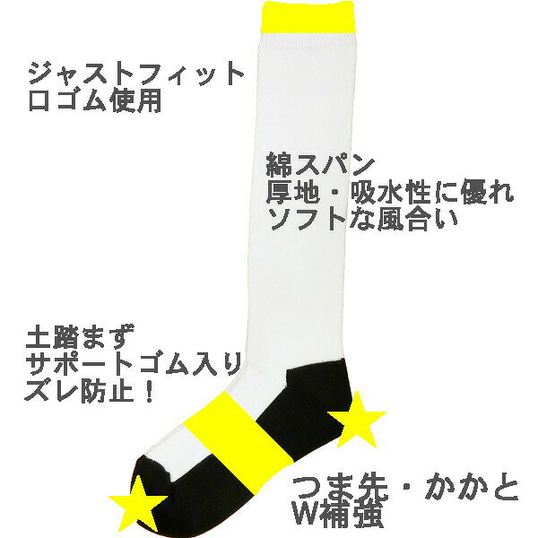 野球 ソフトボール ソックス 靴下 日本製 破れにくい 3足組 セット 一般用 少年用 ...