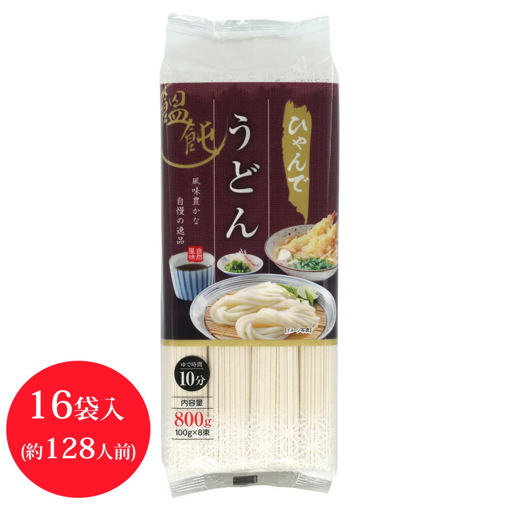 ひゃんでうどん800g 16袋 大容量 ボリューミー 松代そば善屋 うどん ボリューム満点 大満足 多い 安い お財布に優しい お得 うまい おいしい ファミリ...