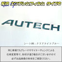 【松印】エンブレムフィルム タイプ6★ノート E11 AUTECH グレードエンブレムなど エンブレムステッカー