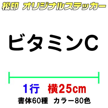 【松印オーダーメイドステッカー】25cm1行用 カッティングステッカー/オリジナル作成/屋外用防水シール/フォント60種類/カラー60色以上 筆記体/駐車場/駐車禁止/おしゃれ/子供/贈答品/記念品/チーム/オリジナル/車ステッカー/表札/ポスト