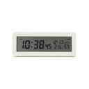 無印良品 デジタル電波時計(大音量アラーム機能付) 置時計 ホワイト 15832620