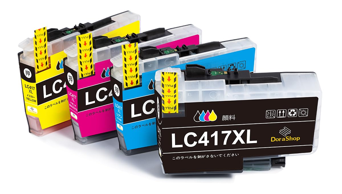 樂天商城 - Brother用 ブラザーLC417XL-4PK 互換インク 顔料タイプLC417XL 大容量 LC417XLBK LC417XLC LC417XLM LC417XLY 【1年品質保証】 対応機種:MFC-J7500CDW/MFC-J