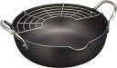 リバーライト 極JAPAN 鉄製 天ぷら鍋 M 2.4L 窒化鉄 窒化加工 IH対応 サビにくい 日本製 J1324