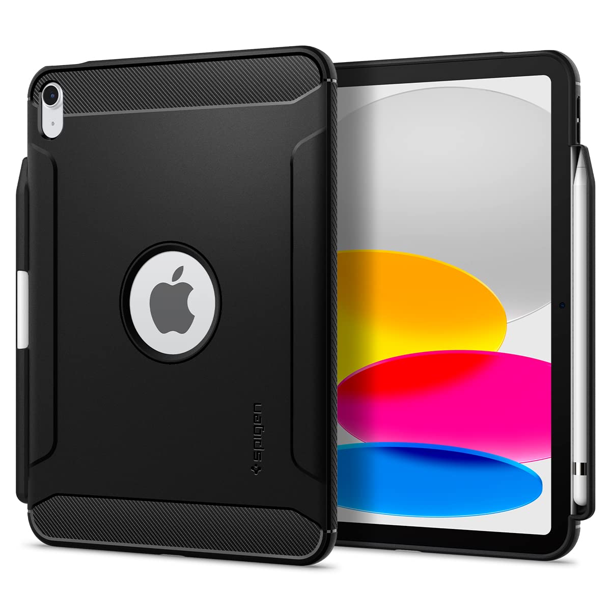樂天商城 - Spigen iPad 第11世代 ケース A16 (2025年/11インチ) iPad 第10世代 ケース (2022年/10.9インチ) ペンシル カバー 米軍MIL規格取得 耐衝撃 スリム すり傷 防止 TPU 指紋防止 滑り止め ラギッド・アーマー