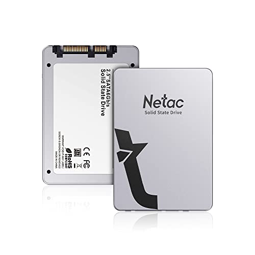 Netac SSD 1TB 内蔵 2.5インチ SATA3 6Gb/s 7mm 3D NAND FLASH PS4動作確認済 耐衝撃/耐振?/超高速/金属の質感 （シルバー）- 正規品認証