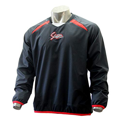 [久保田スラッガー] 野球 ウェア Vジャン 長袖 トレーニング L-10V ブラック M