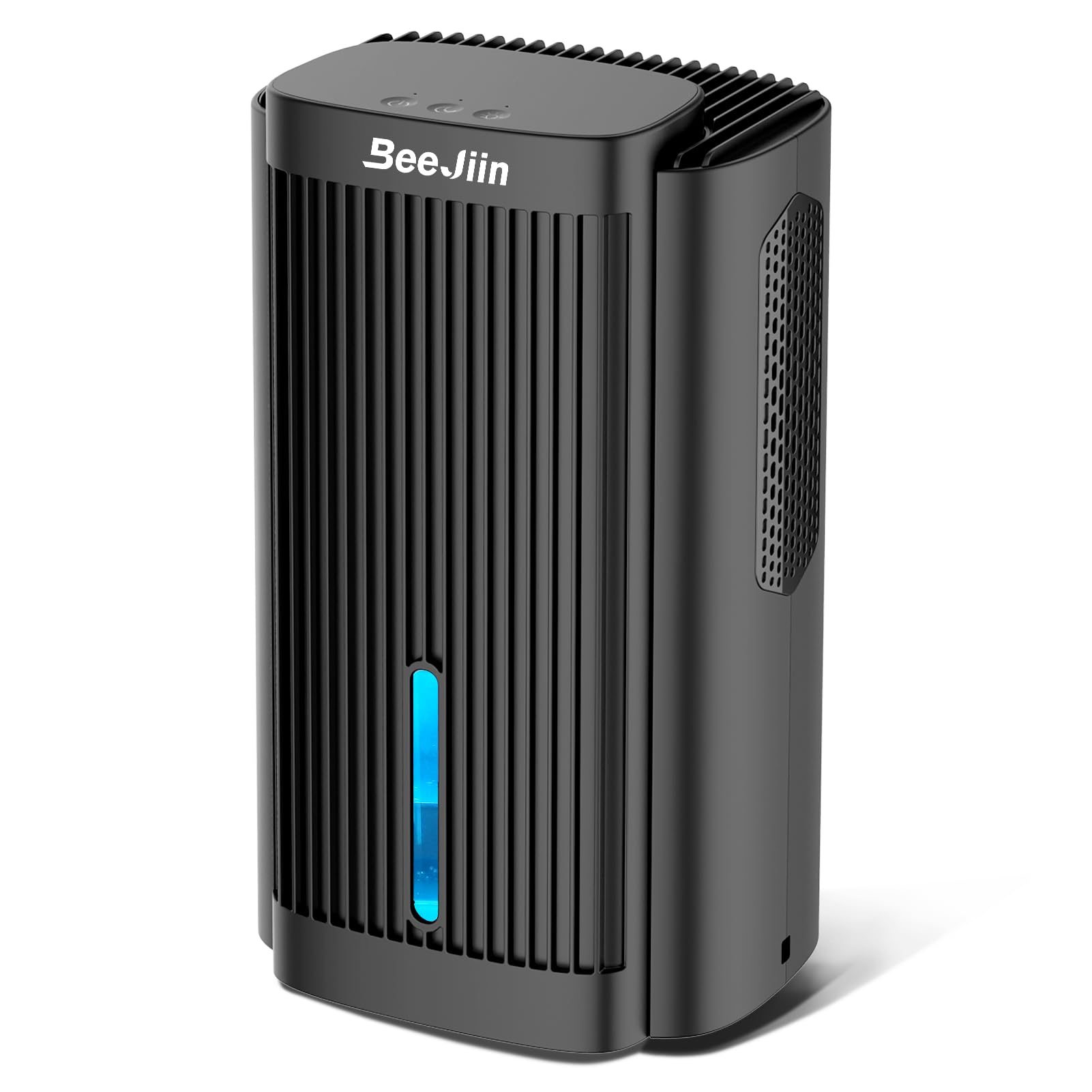 Beejiin 除湿機 小型 衣類乾燥除湿機 2L 強力 静音 コンパクト 7色ライト 省エネ 湿気&梅雨対策 結露防止 カビ防止 寝室 クローゼット 洗面台 部屋用 約15畳対応 除湿器 Black